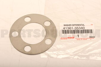 4136135340 Toyota WASHER, FRONT DIFFERENTIAL SIDE GEAR THRUST, NO.1