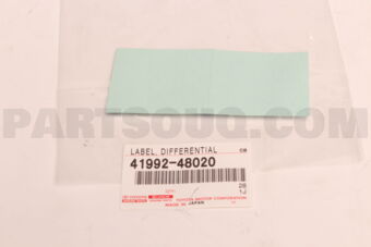 4199248020 Toyota LABEL, DIFFERENTIAL NOTICE