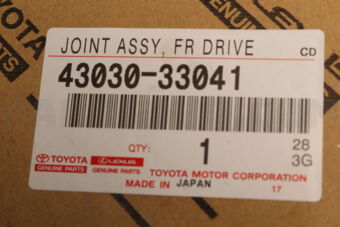 4303033041 Toyota JOINT ASSY, FRONT DRIVE INBOARD, RH
