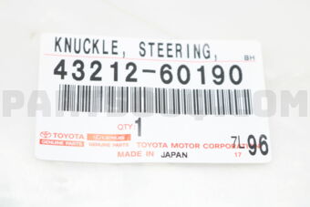 4321260190 KNUCKLE, STEERING, LH