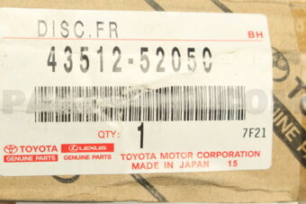 4351252050 DISC, FRONT