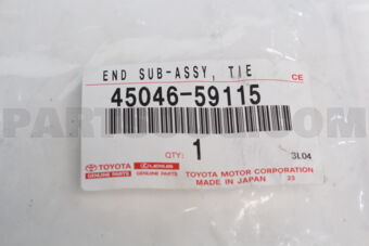 4504659115 Toyota END SUB-ASSY, TIE ROD, RH/LH