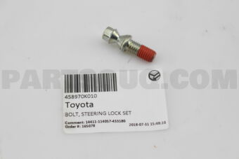458970K010 BOLT, STEERING LOCK SET