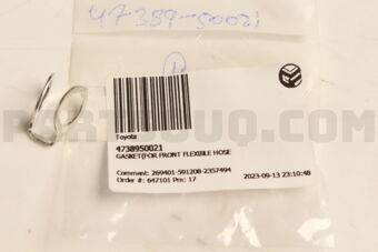4738950021 Toyota GASKET(FOR FRONT FLEXIBLE HOSE)