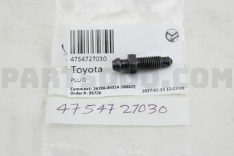 4754727030 PLUG, BLEEDER