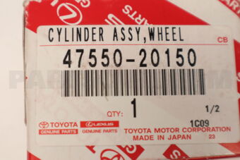 4755020150 CYLINDER ASSY, REAR WHEEL BRAKE(FOR RH, FRONT OR UPPER)