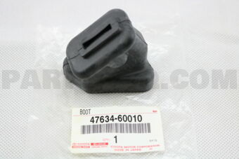 4763460010 Toyota BOOT, BELLCRANK, LH(FOR PARKING BRAKE)