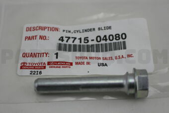 4771504080 PIN, FRONT DISC BRAKE CYLINDER SLI