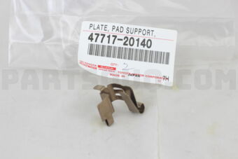 4771720140 PLATE, PAD SUPPORT, NO.2(FOR FRONT