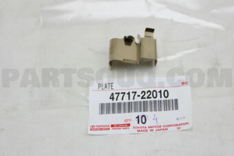 4771722010 PLATE, PAD SUPPORT, NO.2(FOR FRONT