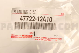 4772212A10 Toyota MOUNTING, FRONT DISC BRAKE CYLINDER, LH