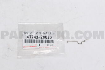 4774320030 Toyota SPRING, ANTI-RATTLE, NO.2 INNER(FOR REAR DISC BRAKE), RH/LH