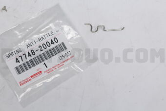 4774820040 Toyota SPRING, ANTI-RATTLE, NO.1 OUTER(FOR REAR DISC BRAKE), RH/LH