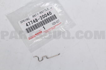 4774820040 Toyota SPRING, ANTI-RATTLE, NO.1 OUTER(FOR REAR DISC BRAKE), RH/LH
