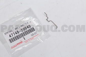 4774820040 Toyota SPRING, ANTI-RATTLE, NO.1 OUTER(FOR REAR DISC BRAKE), RH/LH