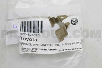 4774828010 SPRING, ANTI-RATTLE, NO.1(FOR FRON