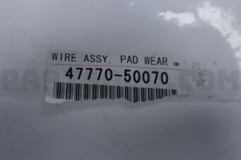 4777050070 Toyota WIRE ASSY, PAD WEAR INDICATOR, FRONT RH