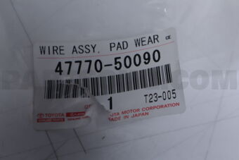 4777050090 Toyota WIRE ASSY, PAD WEAR INDICATOR, FRONT RH
