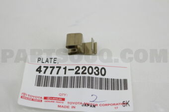 4777122030 PLATE, PAD WEAR INDICATOR(FOR REAR