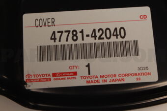 4778142040 Toyota COVER, DISC BRAKE DUST, FRONT RH