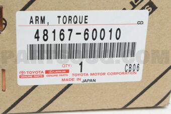 4816760010 ARM, FRONT SUSPENSION TORQUE, RH