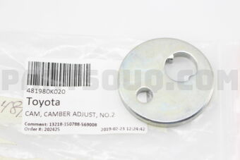 481980K020 CAM, CAMBER ADJUST, NO.2