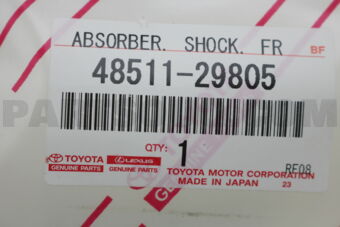 4851129805 ABSORBER ASSY, SHOCK, FRONT, RH/LH