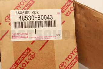 4853080043 Toyota ABSORBER ASSY, SHOCK, REAR, RH/LH
