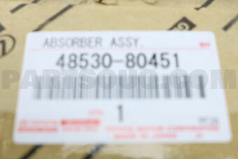 4853080451 ABSORBER ASSY, SHOCK, REAR, RH/LH