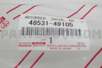 4853149105 ABSORBER ASSY, SHOCK, REAR, RH/LH