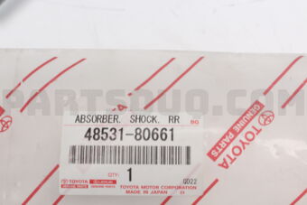 4853180661 Toyota ABSORBER ASSY, SHOCK, REAR, RH/LH