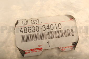 4863034010 Toyota ARM ASSY, FRONT SUSPENSION, UPPER LH