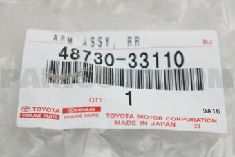 4873033110 ARM ASSY, REAR SUSPENSION, NO.2 RH