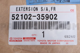 5210235902 Toyota EXTENSION, FRONT BUMPER, RH