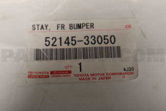 5214533050 Toyota STAY, FRONT BUMPER, RH