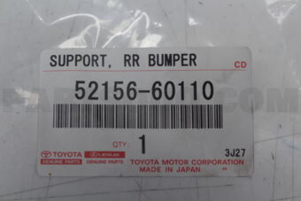 5215660110 Toyota SUPPORT, REAR BUMPER SIDE, LH
