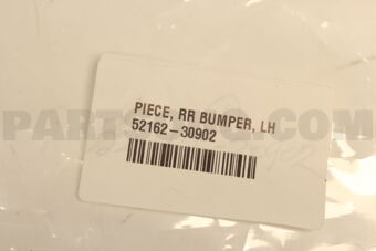5216230902 Toyota PIECE, REAR BUMPER, LH
