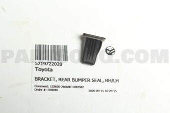 5219722020 BRACKET, REAR BUMPER SEAL, RH/LH