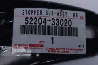 5220433020 Toyota RETAINER, REAR SUSPENSION MENBER LOWER STOPPER, LH