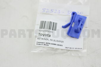 5252335030 RETAINER, FRONT BUMPER FILLER, NO.