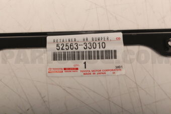 5256333010 Toyota RETAINER, REAR BUMPER, UPPER LH