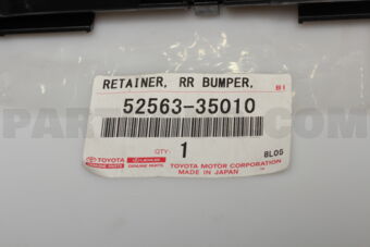 5256335010 RETAINER, REAR BUMPER, UPPER LH