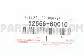 5256660010 FILLER, REAR BUMPER EXTENSION, LH