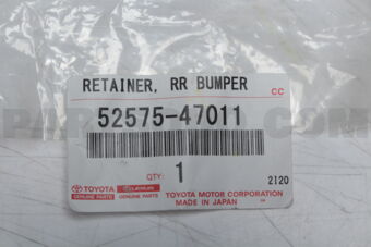 5257547011 RETAINER, RR BUMPER