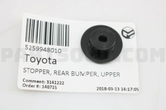 5259948010 STOPPER, REAR BUMPER, UPPER