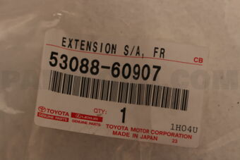 5308860907 Toyota EXTENSION SUB-ASSY, FRONT WHEEL OPENING, LH