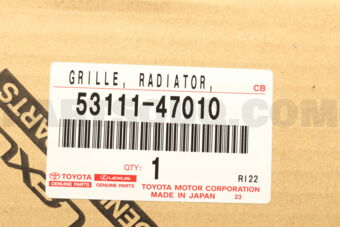 5311147010 GRILLE, RADIATOR