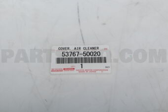 5376750020 COVER SUB-ASSY, AIR CLEANER INLET