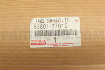 5380137010 PANEL SUB-ASSY, FRONT SIDE, RH