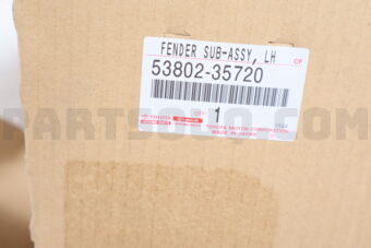 5380235720 Toyota FENDER SUB-ASSY, FRONT LH